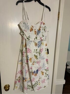 Lulus | Skirts | Nwot Lulus Sweet At Heart White Floral Embroidered  Twopiece Midi Dress | Poshmark